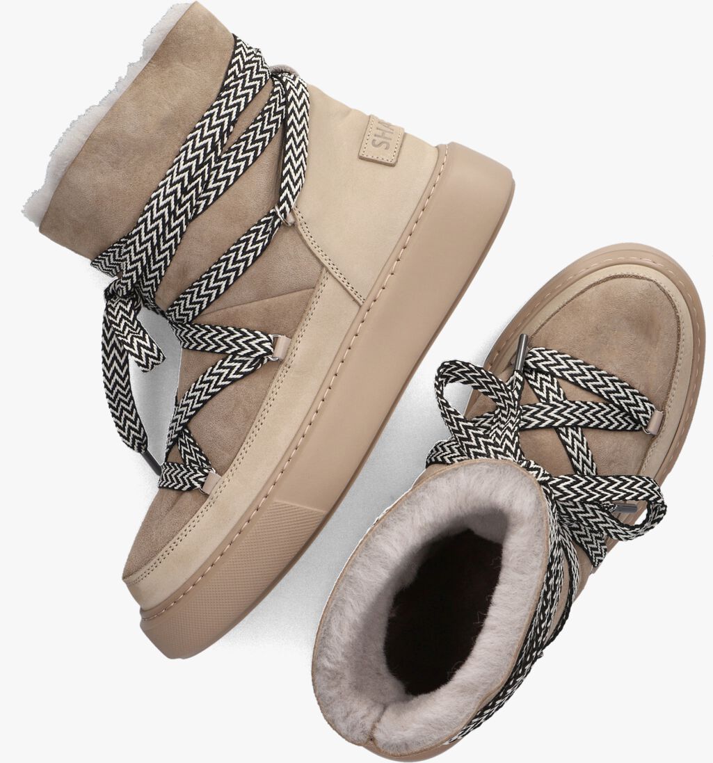 SHABBIES taupe shabbies enkellaarsjes hind sneaker