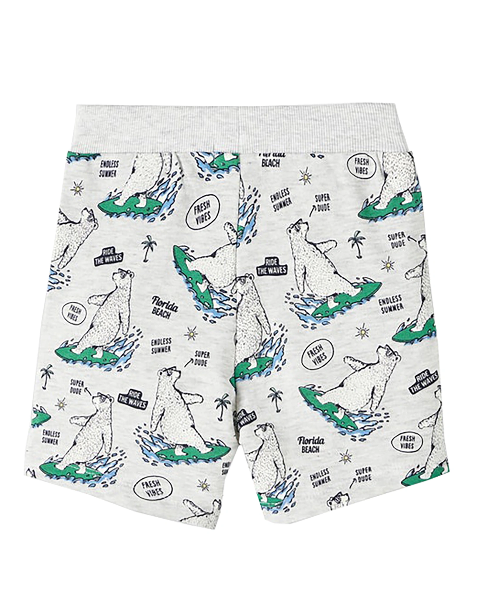 Sweatshorts NMMJESSE - WAVES in light grey melange