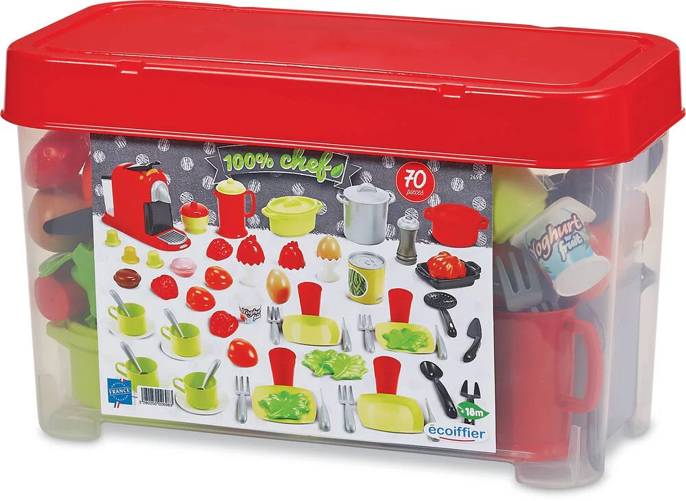 100 % CHEF - COFFRET DINETTE 70 PIECES
