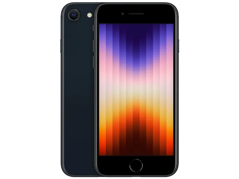Apple iPhone SE (2022) 128GB Midnight Grade A i meget god stand - Refurbished