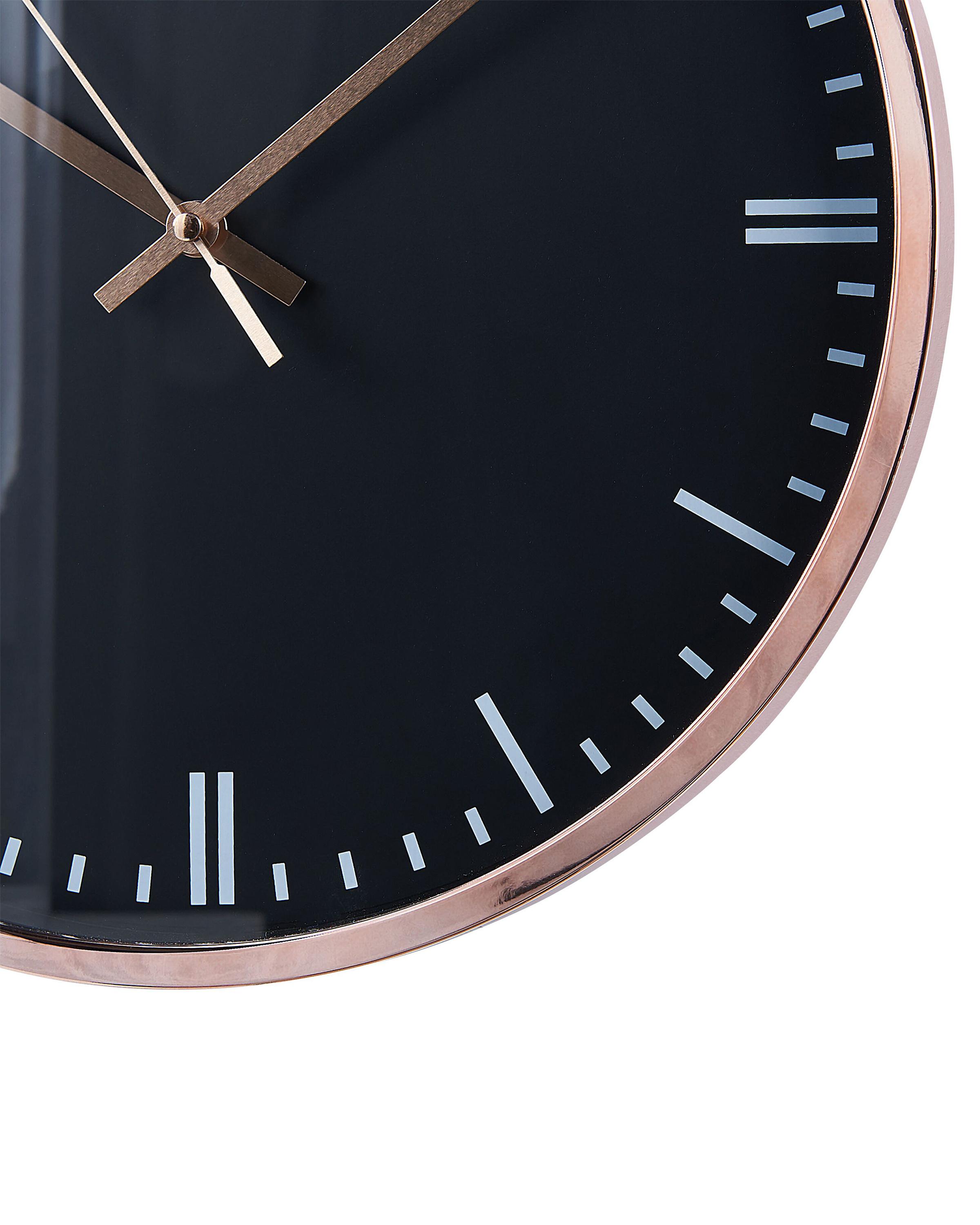 Wandklok BEZAS 30 cm Zwart