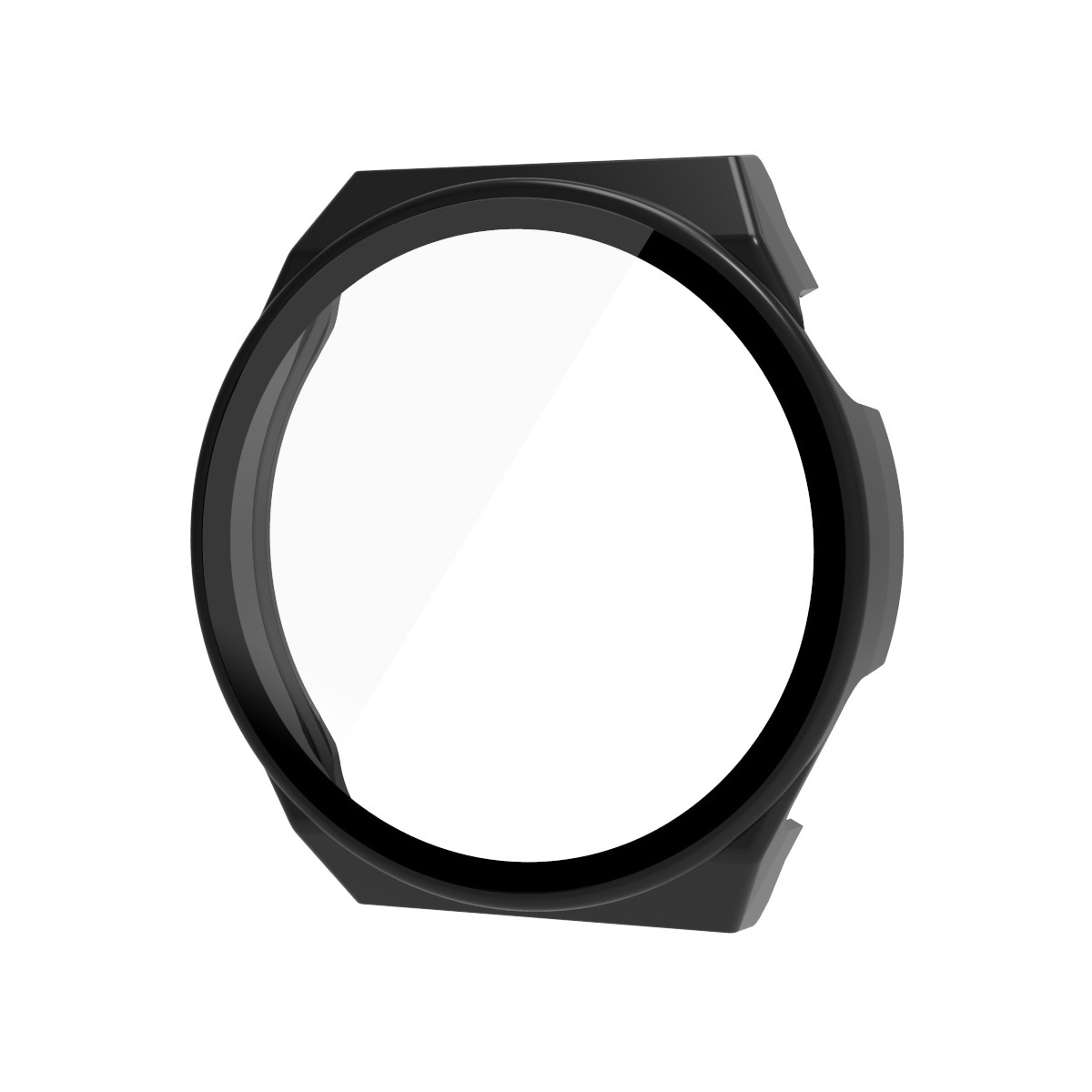 Veske med skjermbeskytter for Huawei Watch GT3 Pro/Porsche (46mm) Sort
