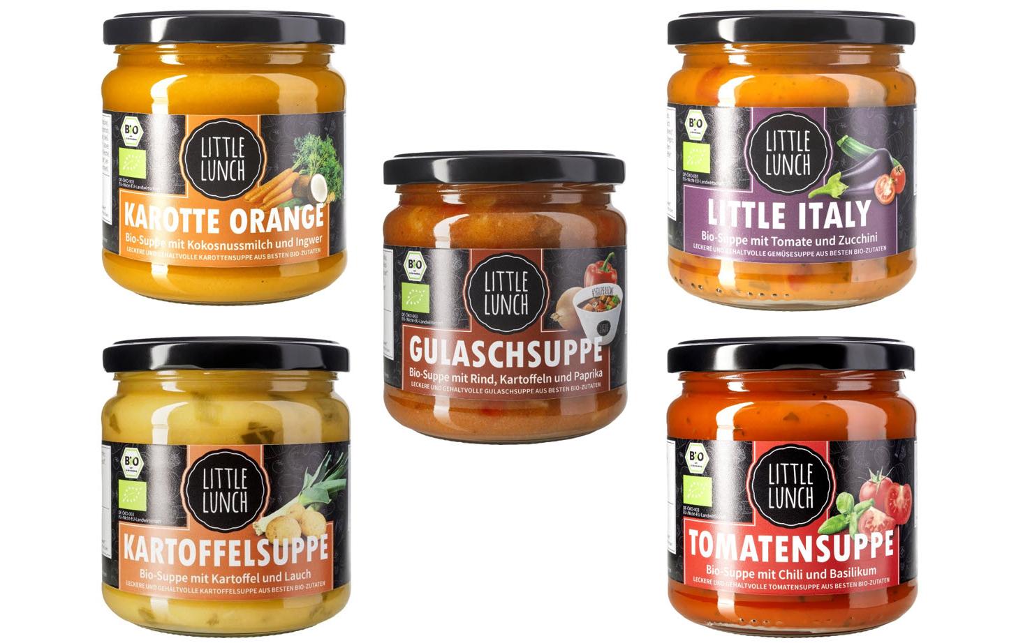 Suppen Klassiker Set Bio 5 x 350 mlBiologisch zertifizierte Suppen und Eintöpfe
