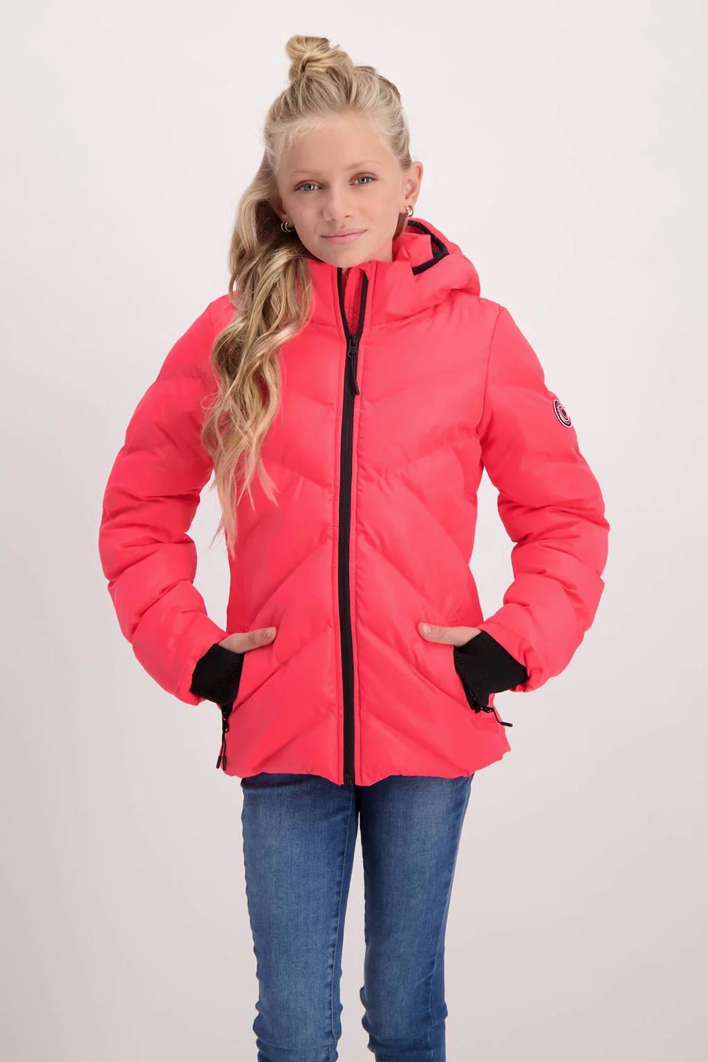 Cars gewatteerde winterjas MEAGON fuchsia