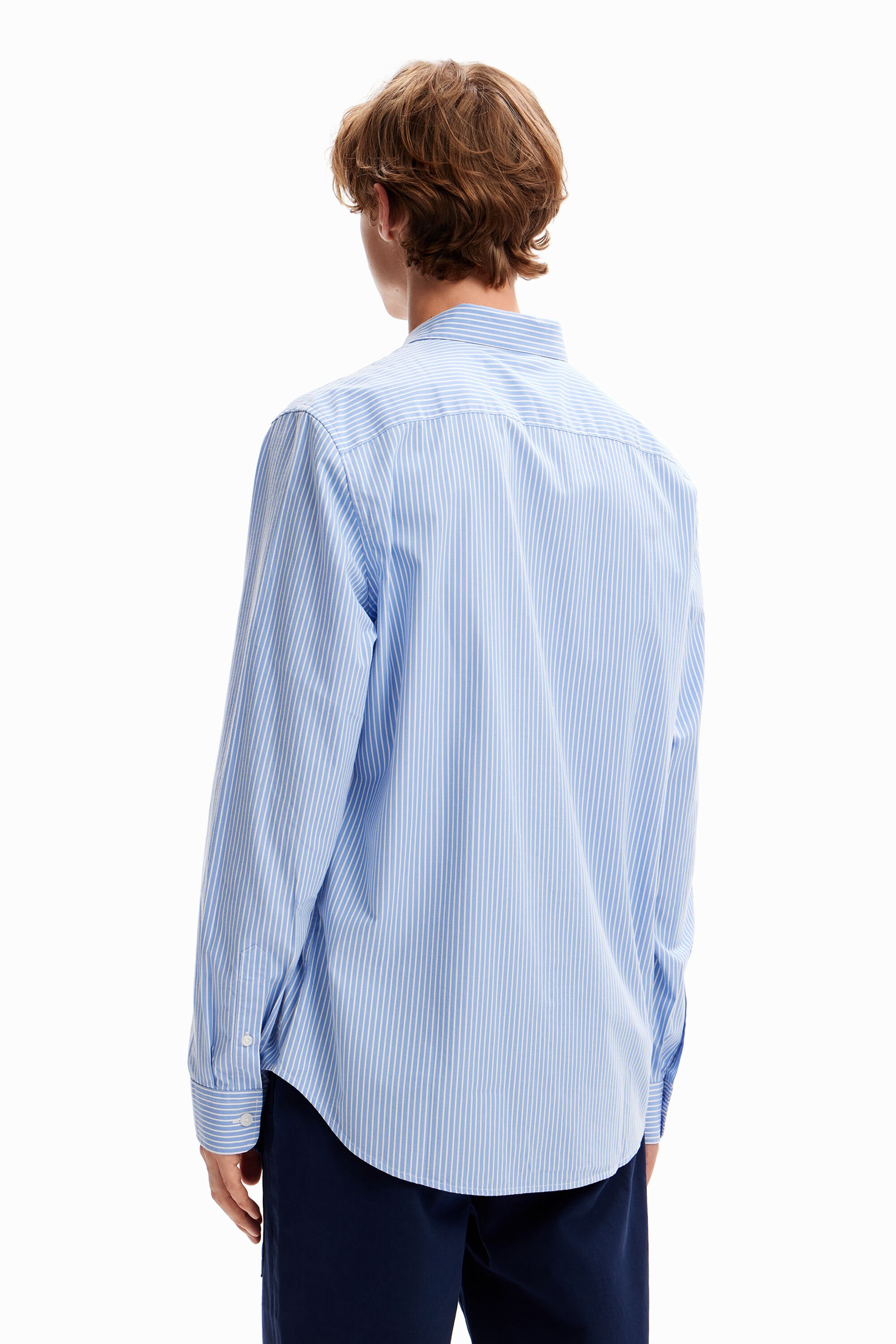 Chemise rayures poches