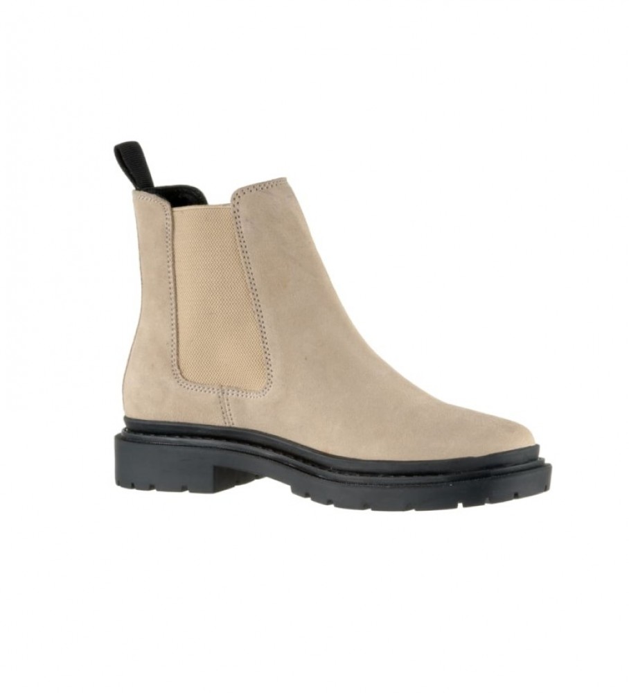 Botas Levi's Trooper Chelsea em couro bege