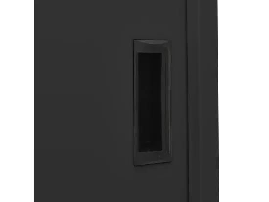 Armoire de bureau et porte coulissante Anthracite 90x40x180 2