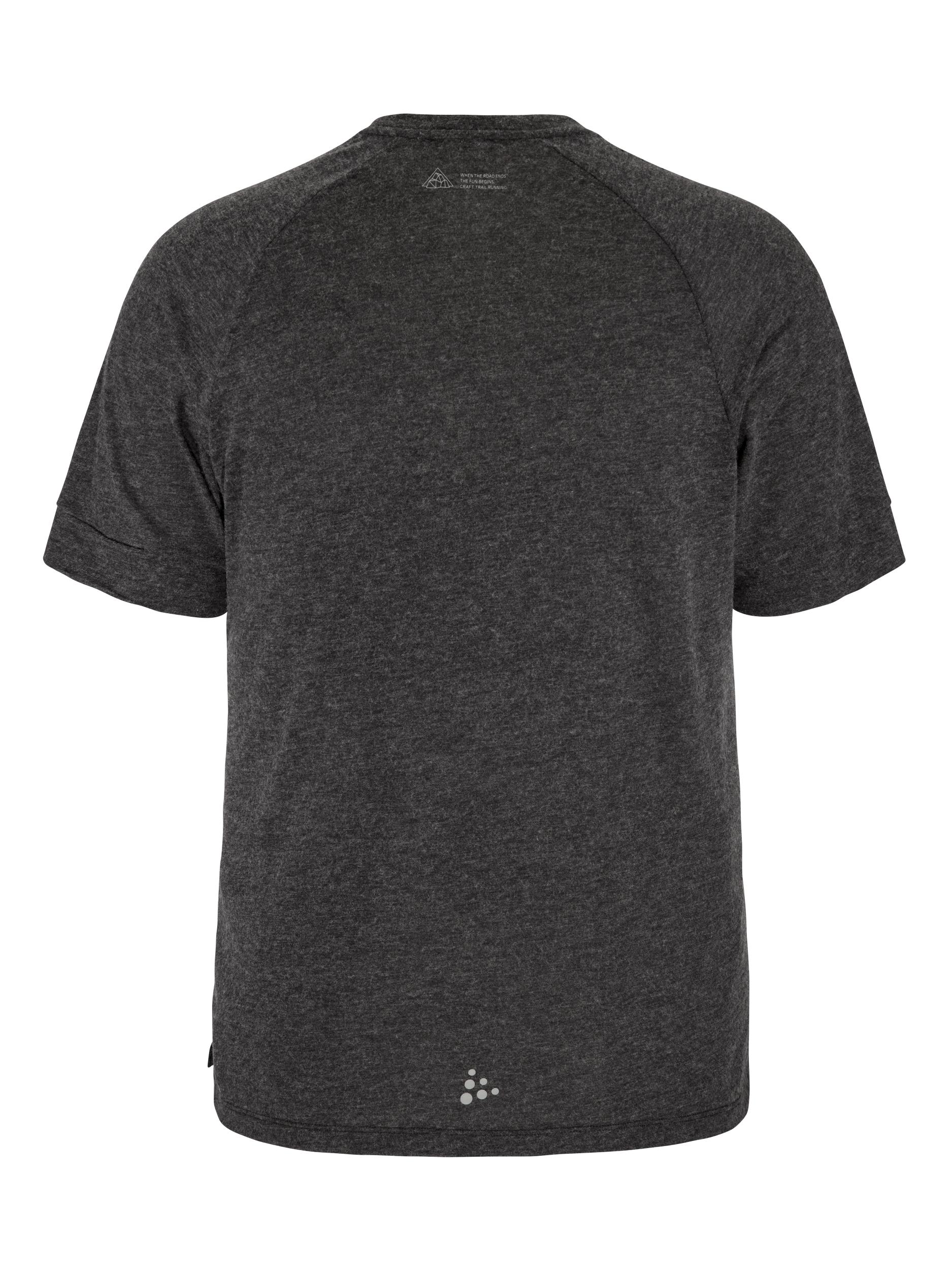 Craft Adv Trail Wool SS Tee Black Melange