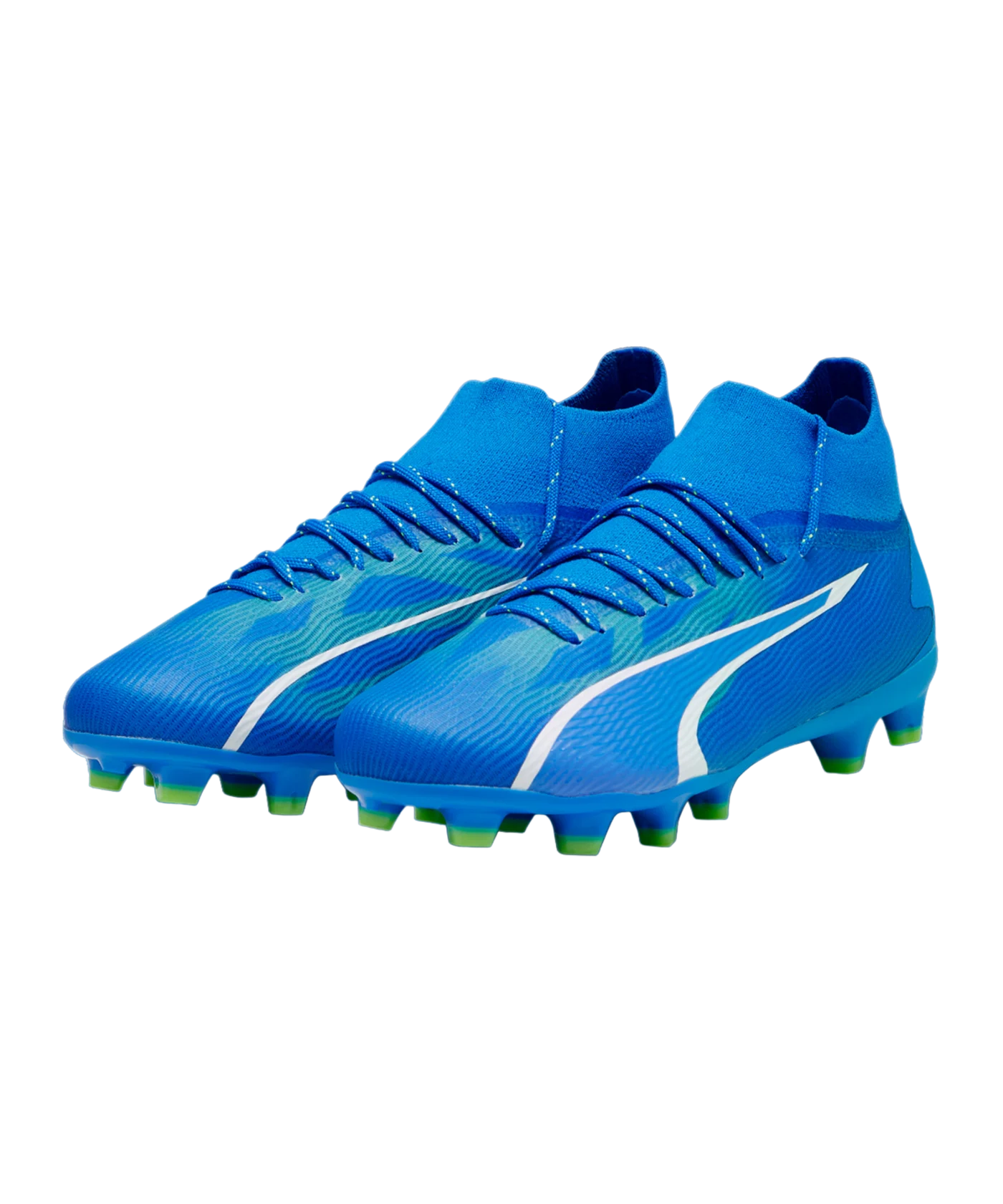 PUMA ULTRA Pro FG/AG Jr Gear Up Kids Blau Weiss F03