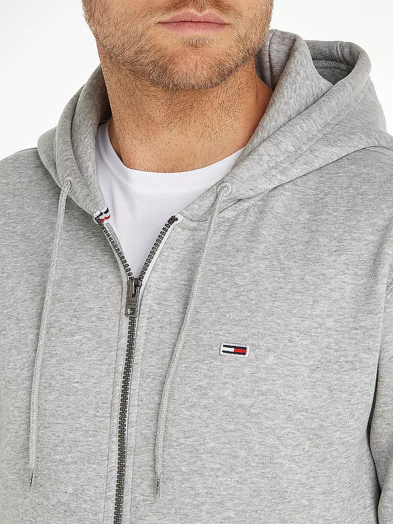 TOMMY JEANS Sweatjacke grau