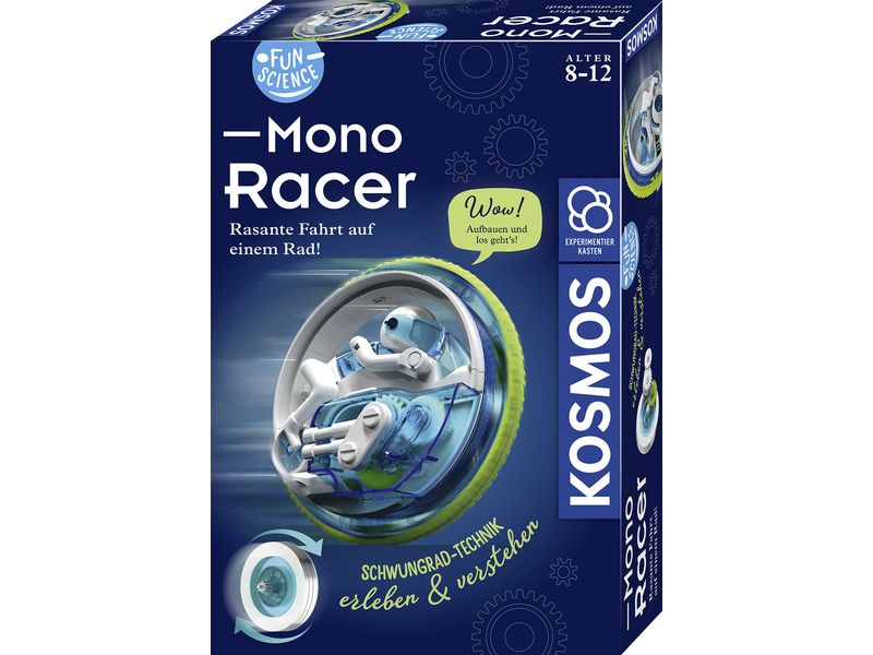 Kosmos Experimentierkasten Fun Science Mono-Racer Perfekt für Hobbybauer und Anfänger