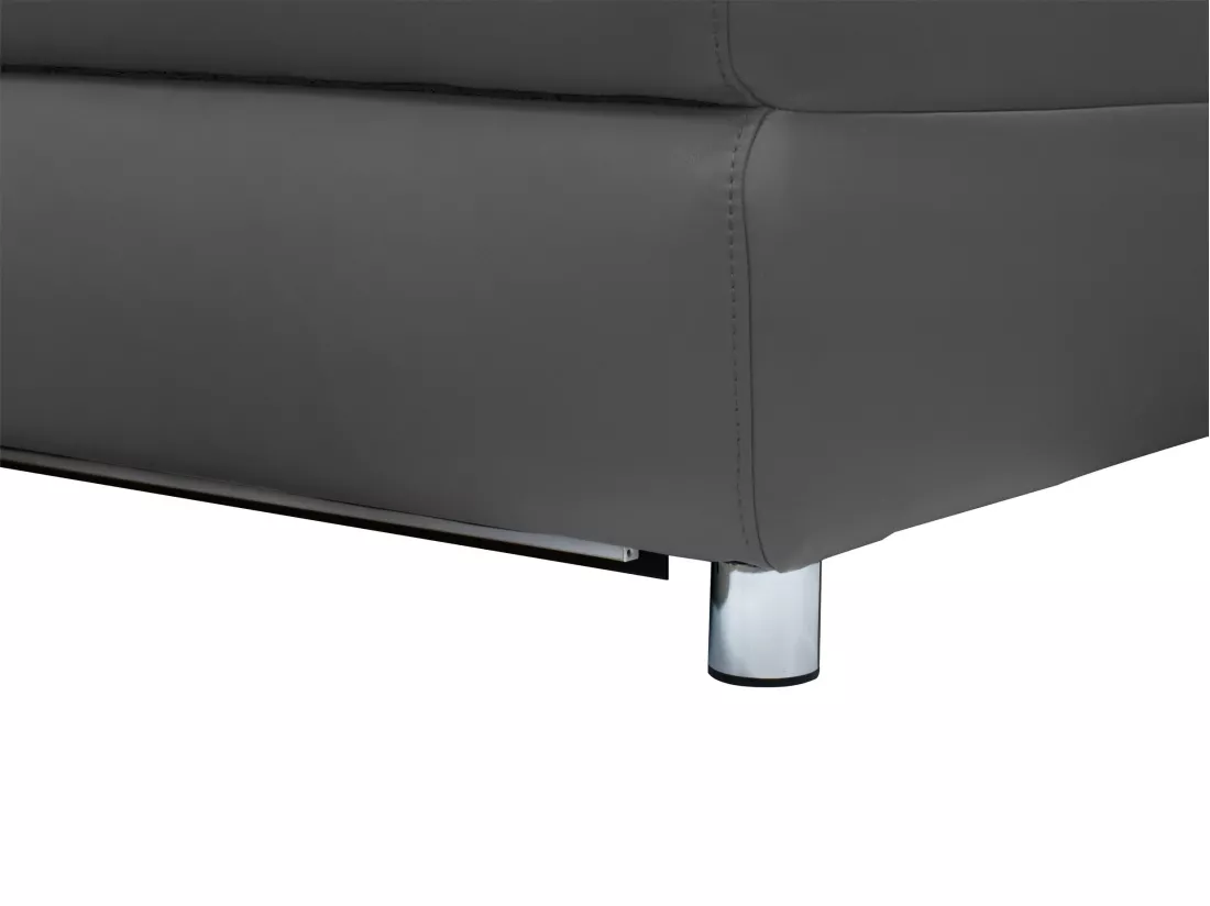 Pareli | Canapé 2 places avec fonction manuel en PU/cuir gris