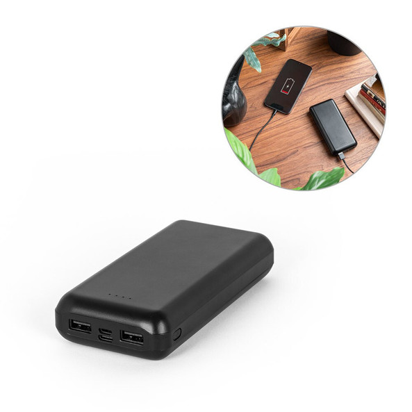hi!dea 97199 - batterie nomade 20 000 mAh en ABS recyclé (100 % rABS)