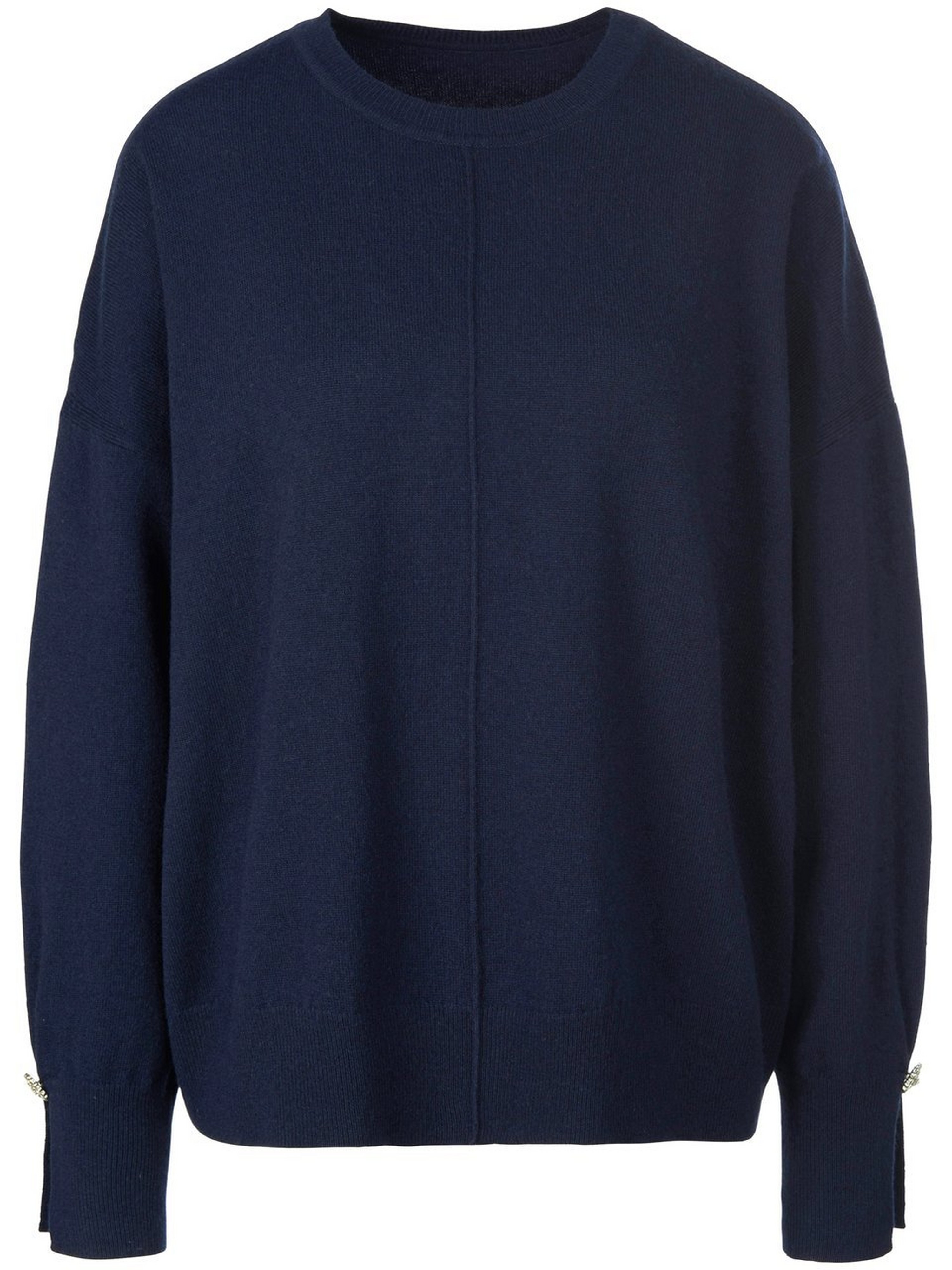 Rundhals-Pullover aus Schurwolle und Kaschmir