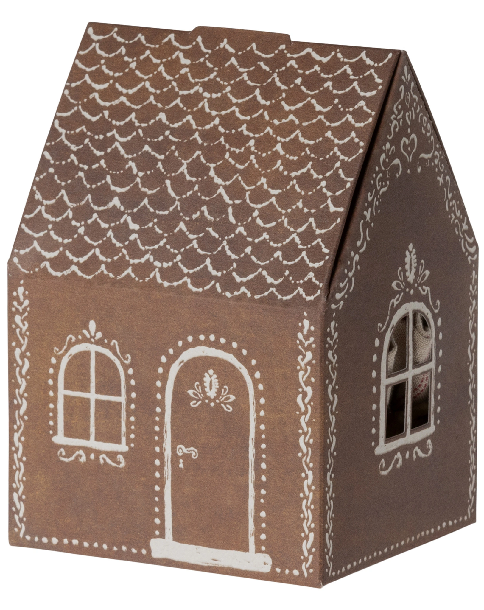Kuscheltier SANTA MOUSE - BIG BROTHER (14cm) mit Papphäuschen
