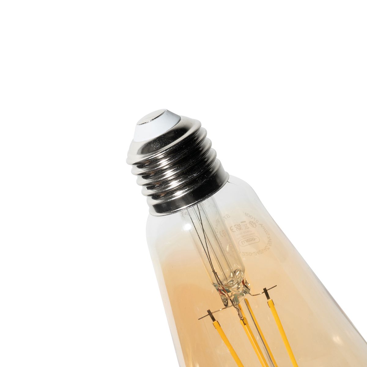 E27 3-staps dimbare LED lamp ST64 goud 6W 700 lm 2700K