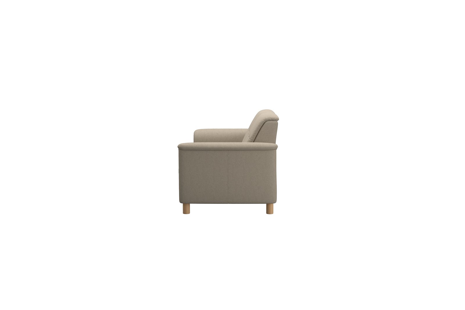 Flora 2,5-seter sofa Calido Light Beige - 11cm eikeben