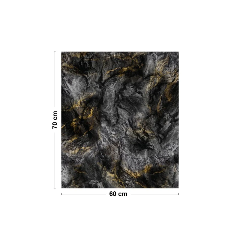 Crédence cuisine Fond de hotte ALU L 60xH 70cm - BLACKSTONE 99deco