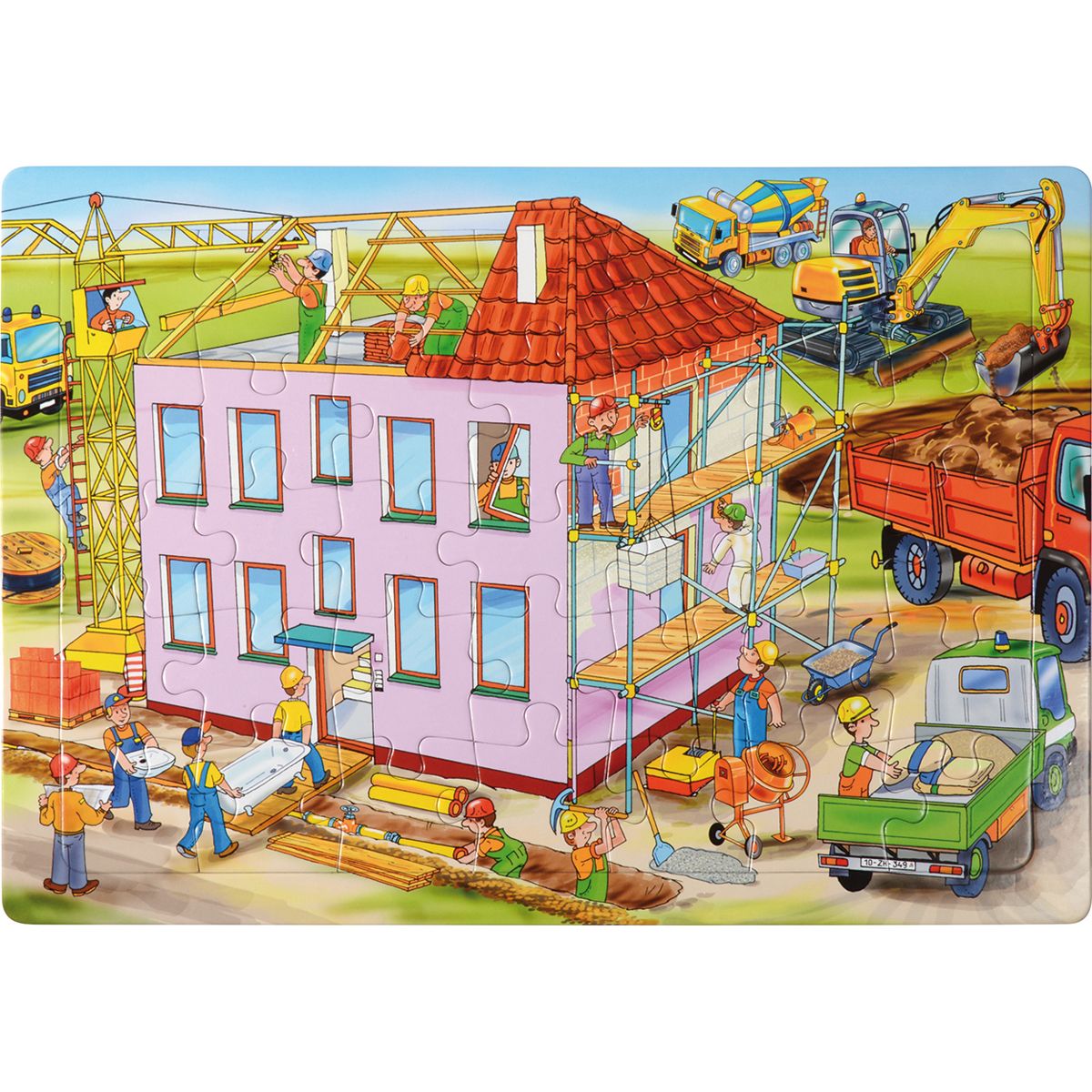 EDUPLAY Puzzle Baustelle