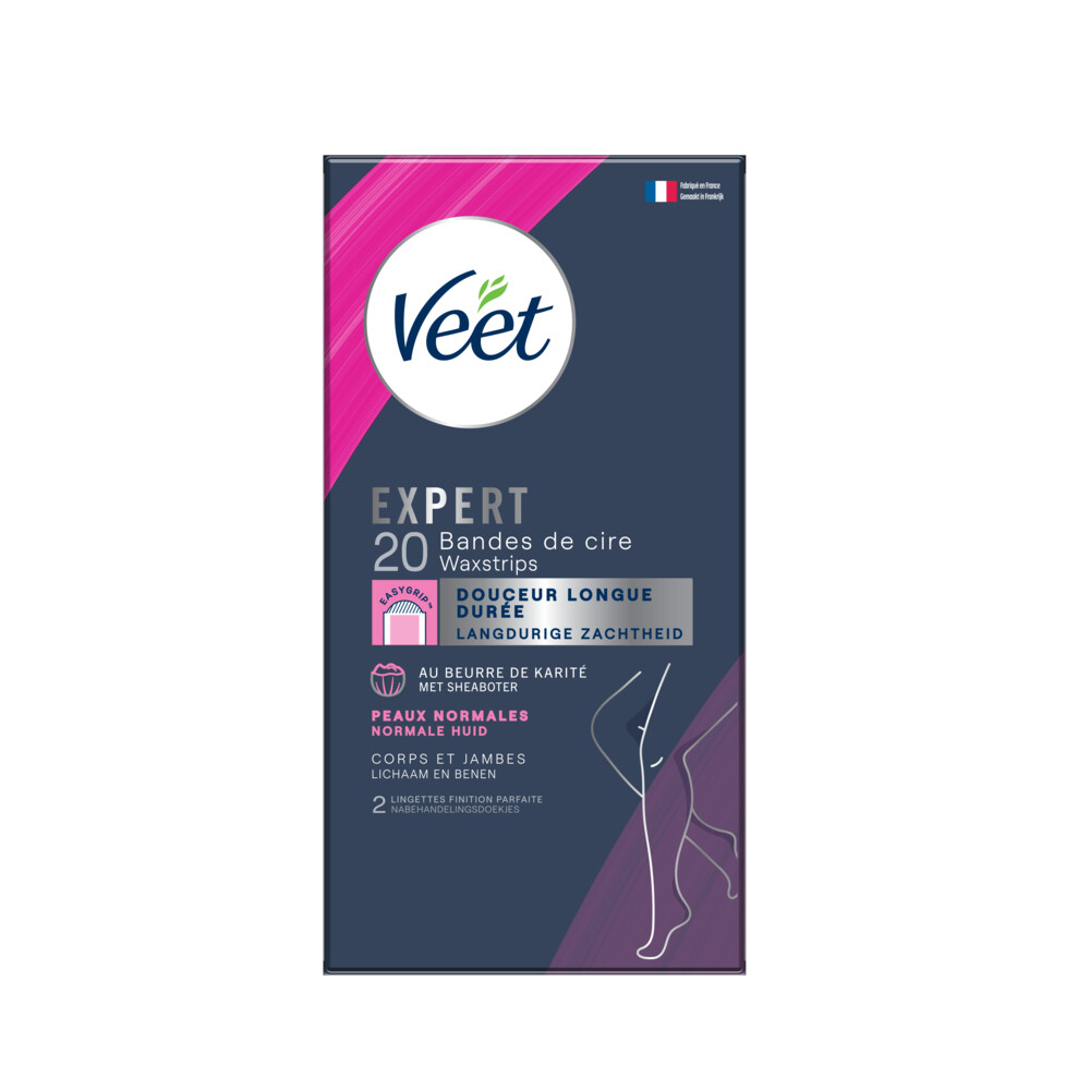 Veet Expert Koude Waxstrips Benen Normaal20 stuks
