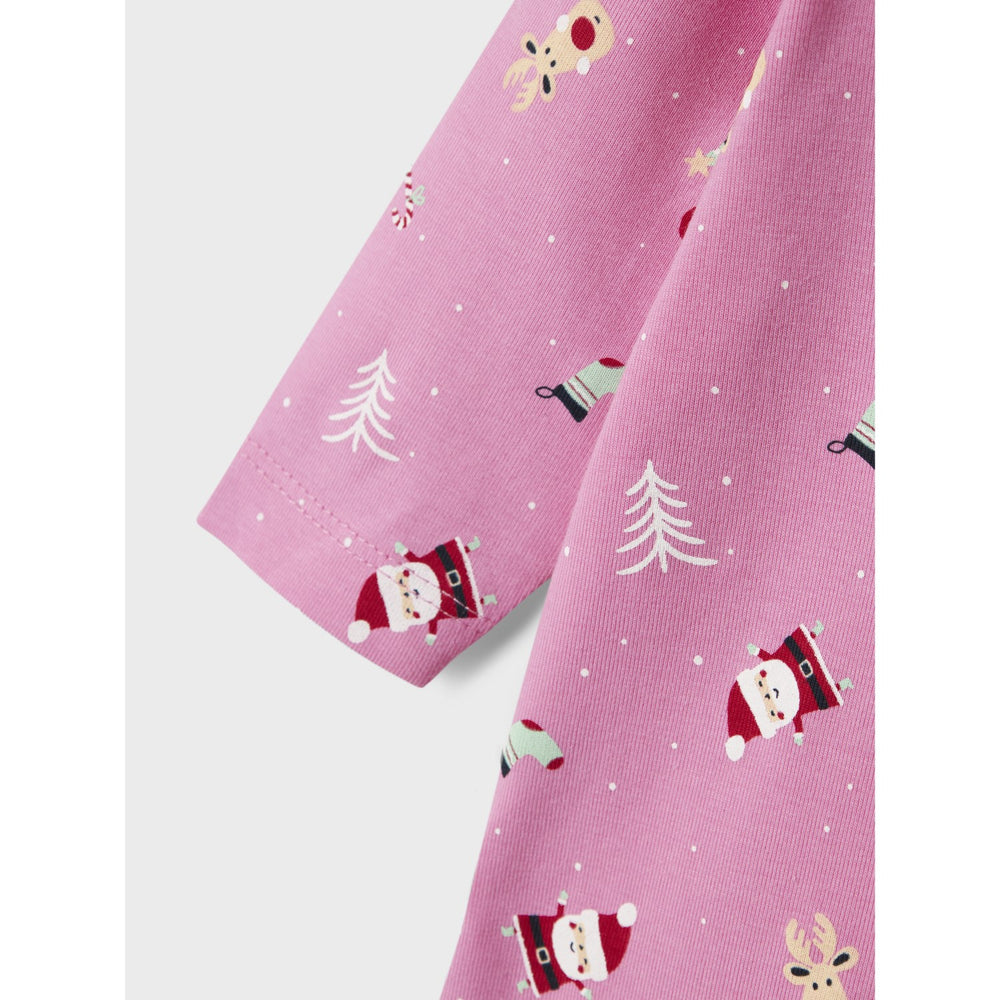 Køb Name It Jule Natdragt Christmas Elements Fuchsia Pink