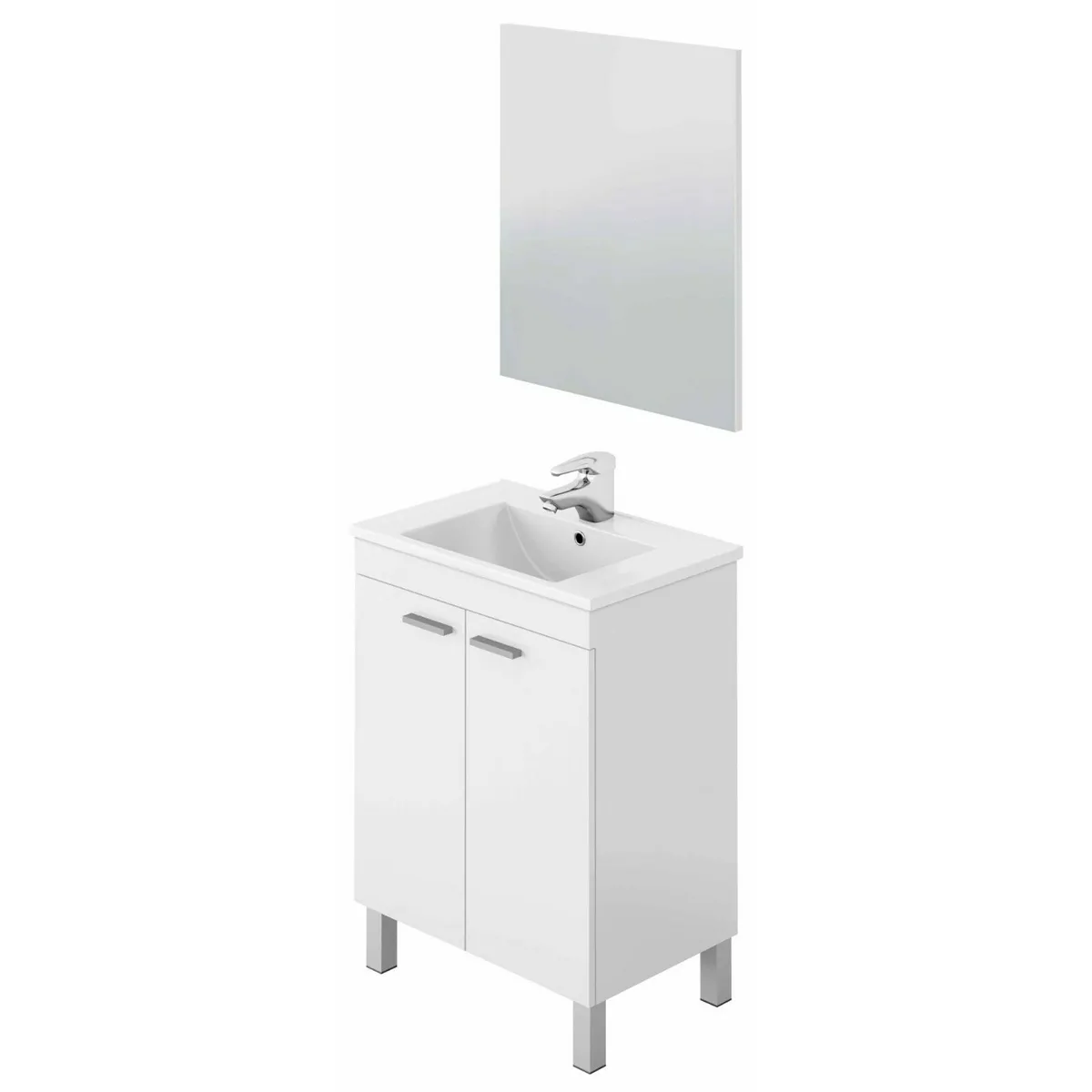 Pegane Meuble sous-vasque Blanc
