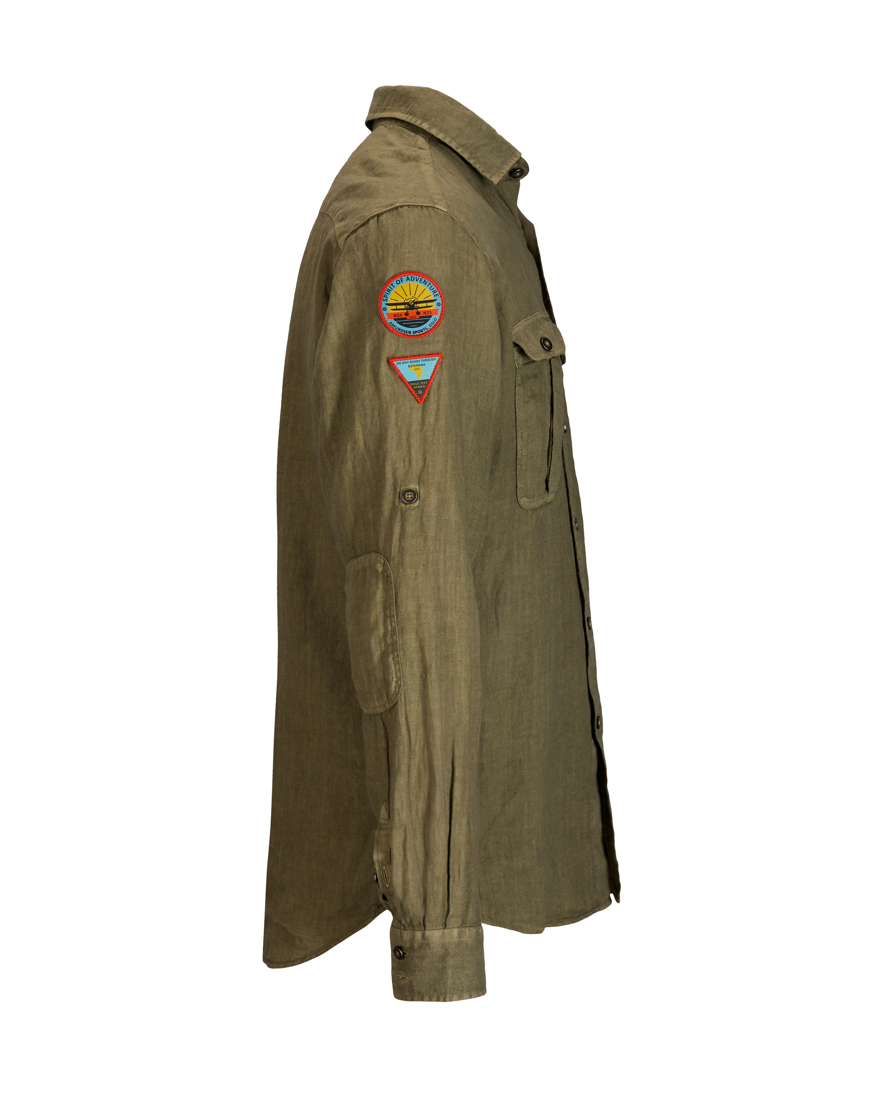 Amundsen Sports Safari Linen Shirt G. Dyed M's