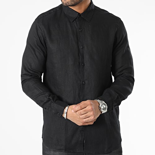 Chemise Manches Longues Noir