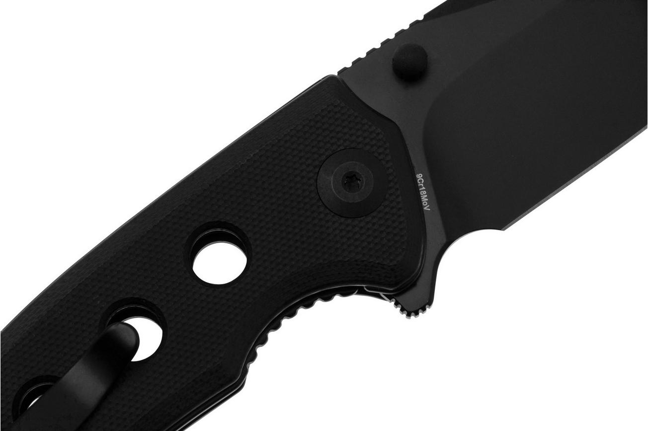 Sencut Excalis S23068-1 Black 9Cr18MoV, Black G10 zakmes