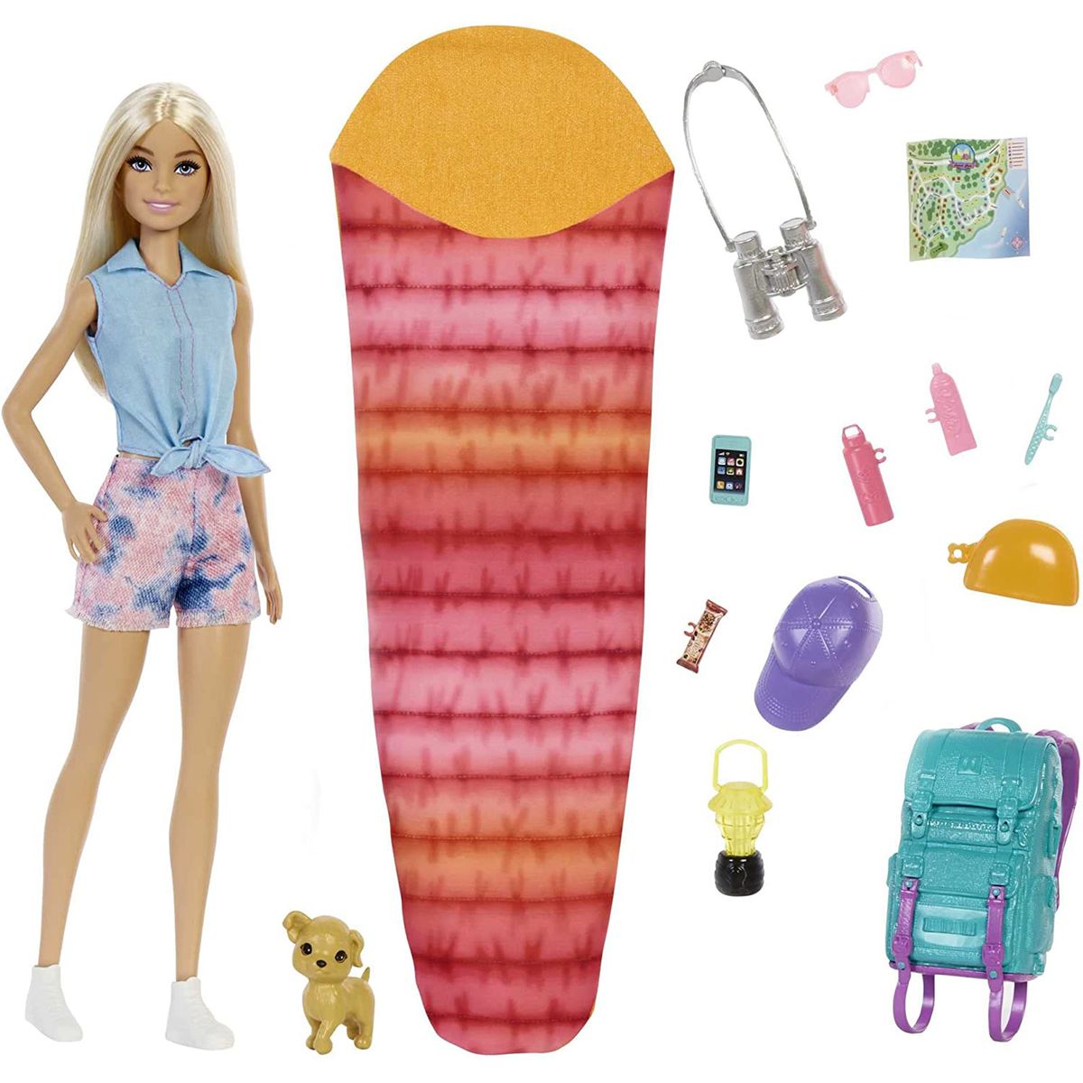Mattel HDF73 - Barbie - Puppe mit Zubehör, Malibu Beach
