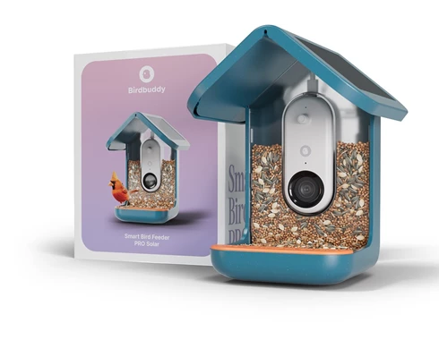 Birdbuddy Smart bird feeder w/ solar roof - Blue