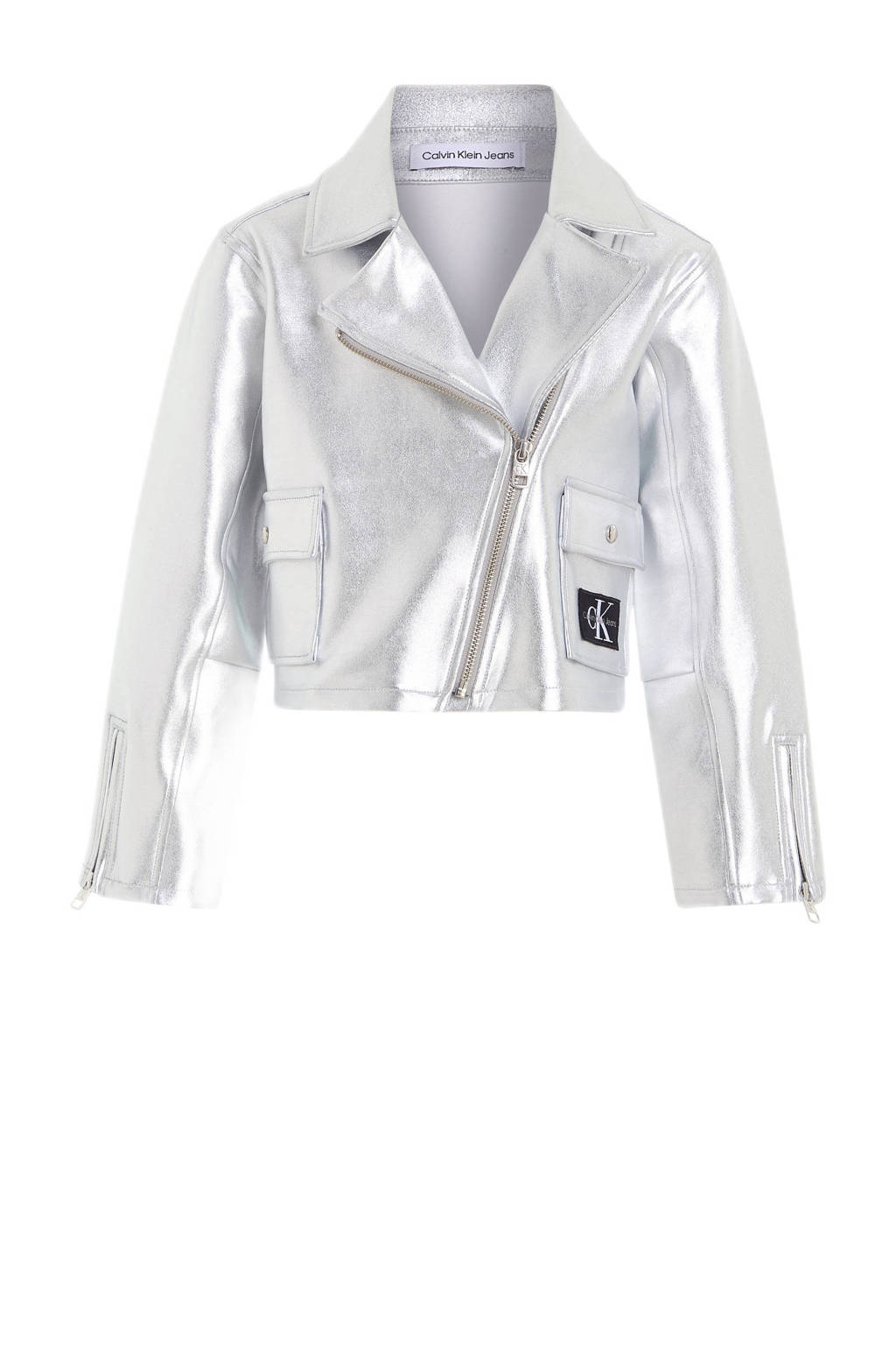 Calvin Klein zomerjas met logo zilver