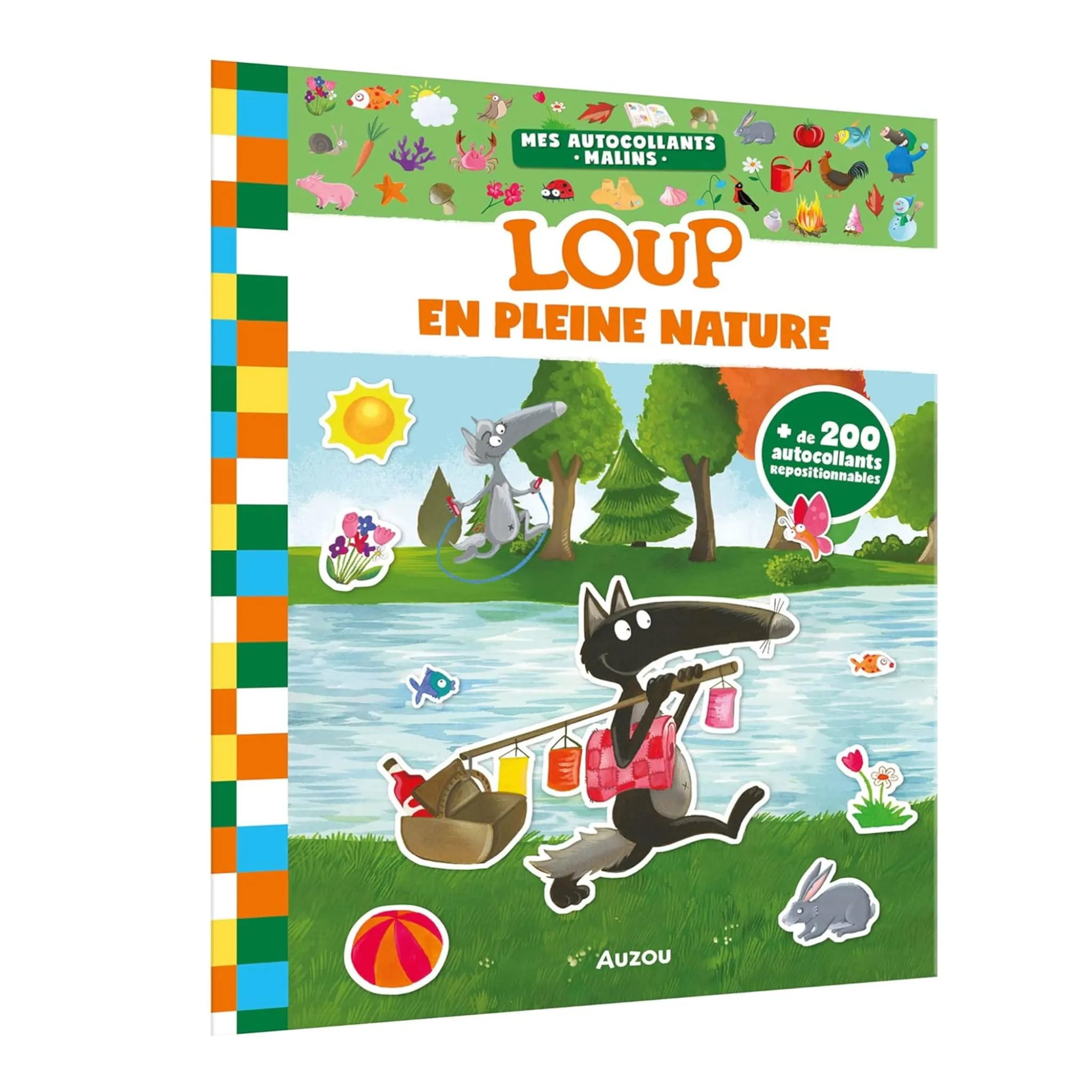 Auzou Loup En Pleine Nature - 200 autocollants