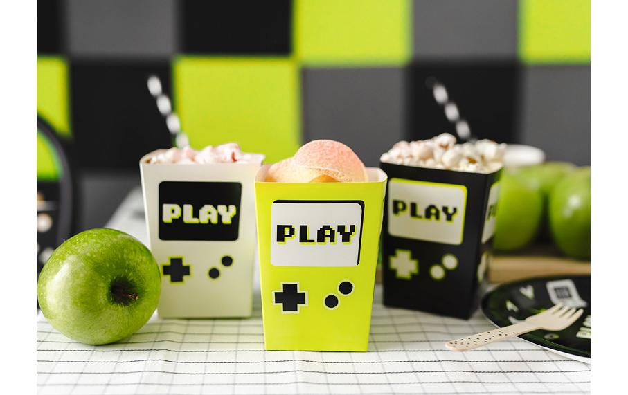Fingerfood-Schale Game 7 x 7 x 12 cm, 6 StückEinwegboxen für Snacks