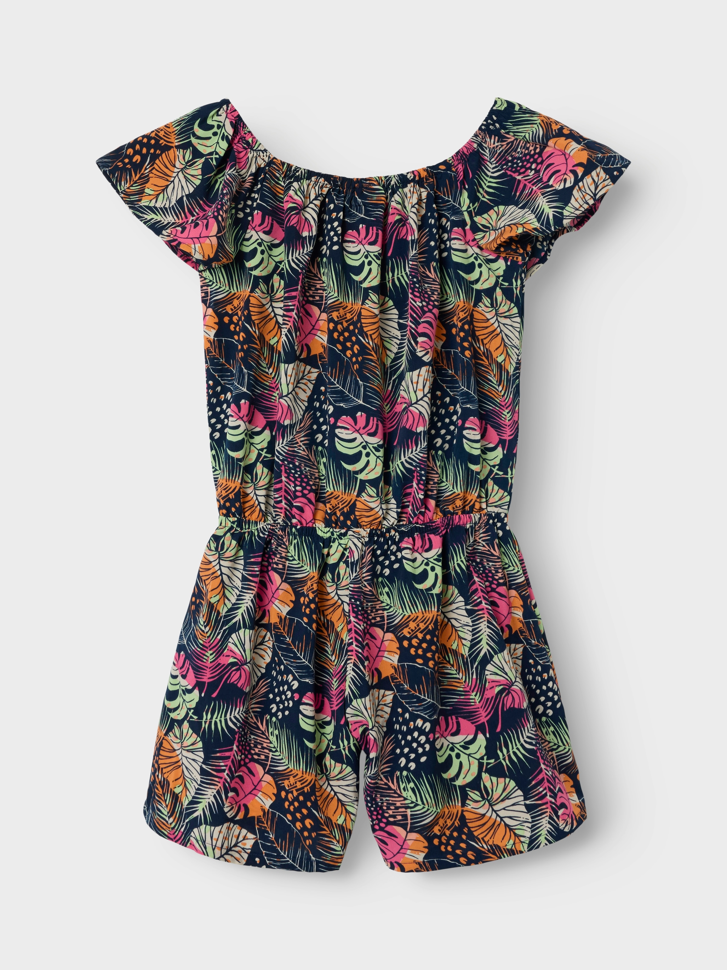 Name It Kurzoverall »NKFVINAYA  PLAYSUIT FFF«, Kunstfaser, elastischer Bund, Allover-Druck
