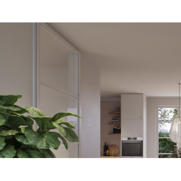 Roomdivider profiel schuin 45° walnoot 2 stuks