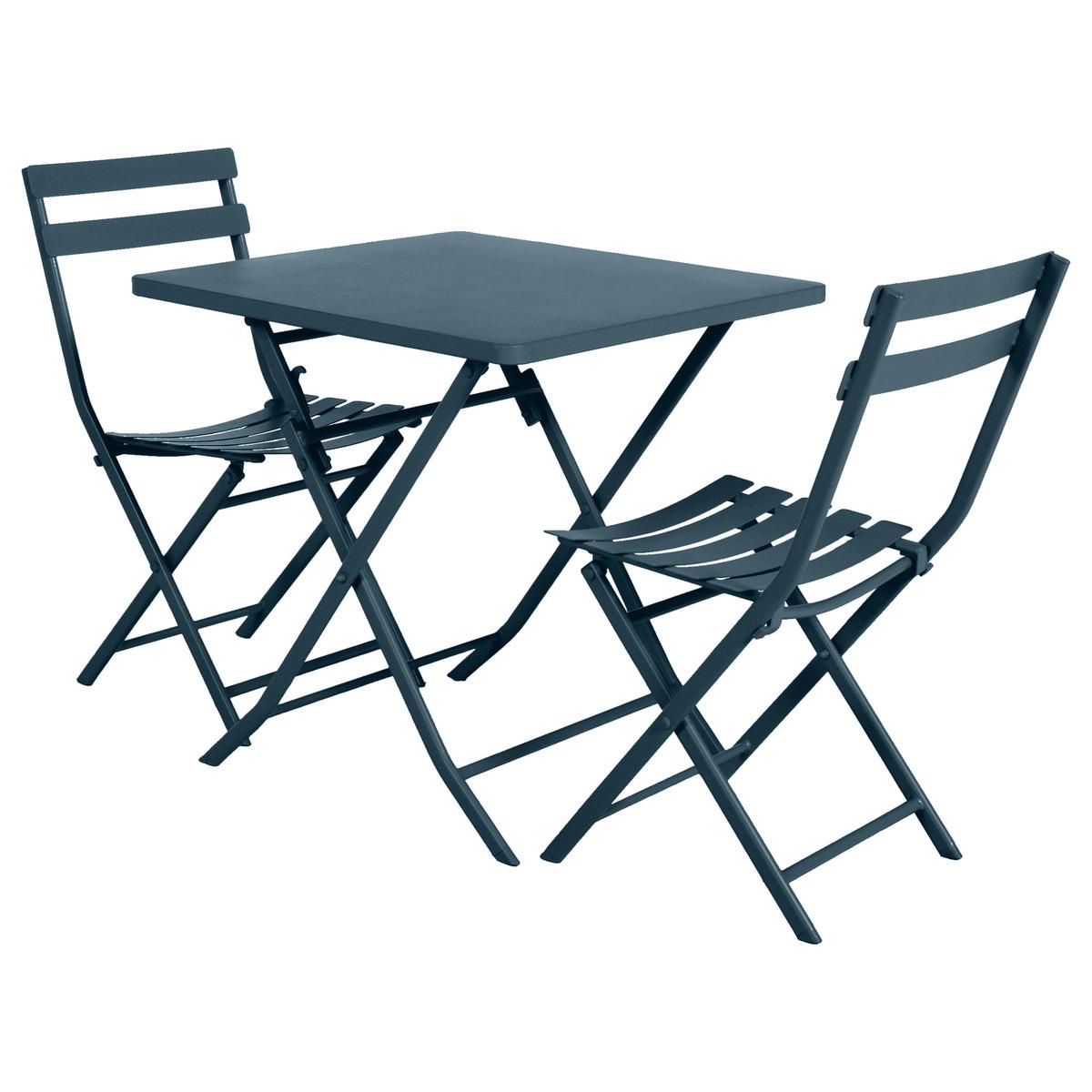 TABLE GREENSBORO CARREE PETROLE 2 PLACES