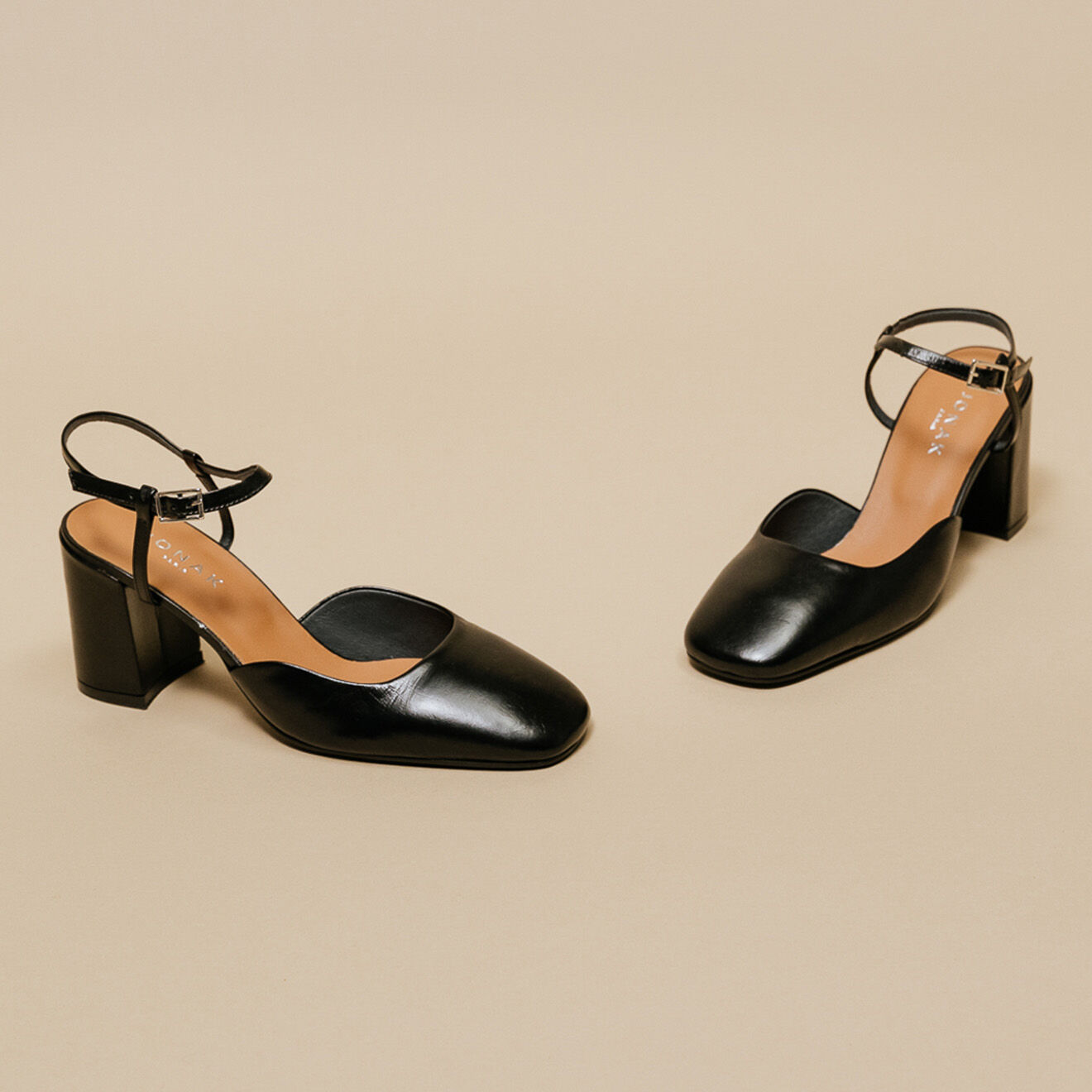 Jonak Babies en Cuir Danino noires - Talon 7.5 cm