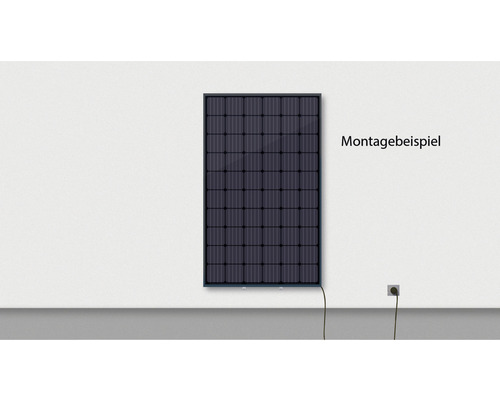 Balkoncentrale – Fotovoltaïsche module mono zwart 300W inclusief omvormer