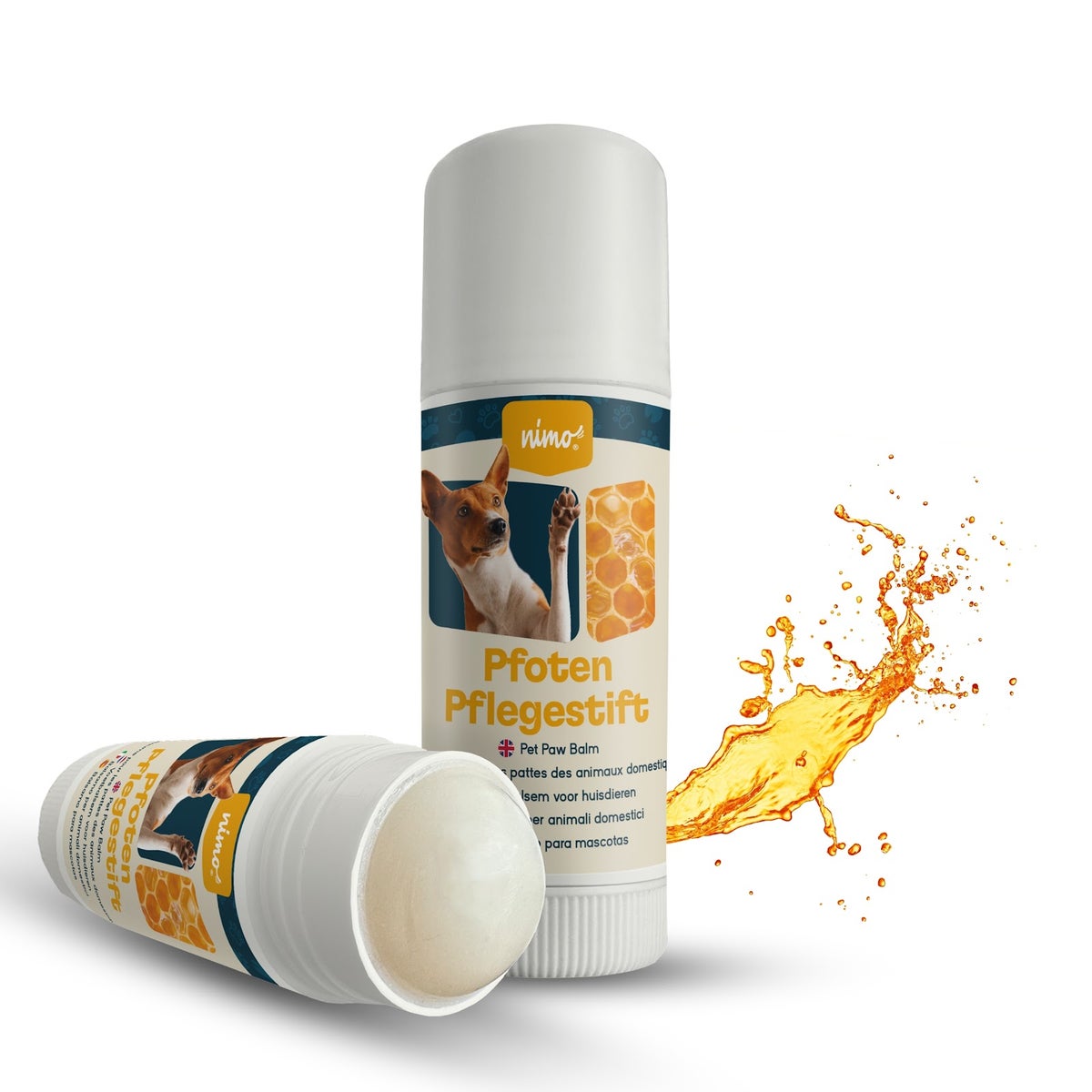 nimo® Paw Care Stick • Pootbalsem met bijenwas en propolis voor de bescherming en verzorging van de poten