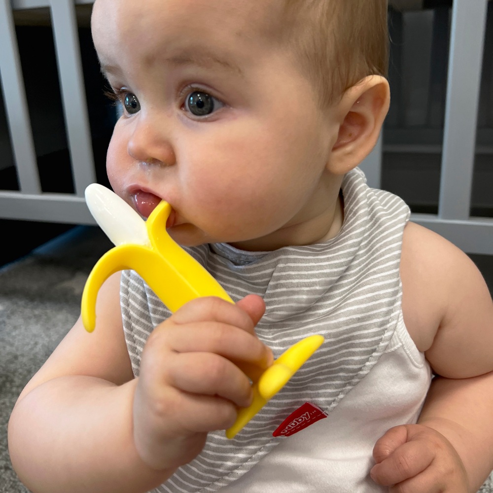 Nuby Silikon-Bananen-Beißring