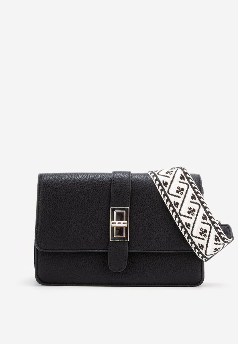 Sac bandoulière femme noire Vesha