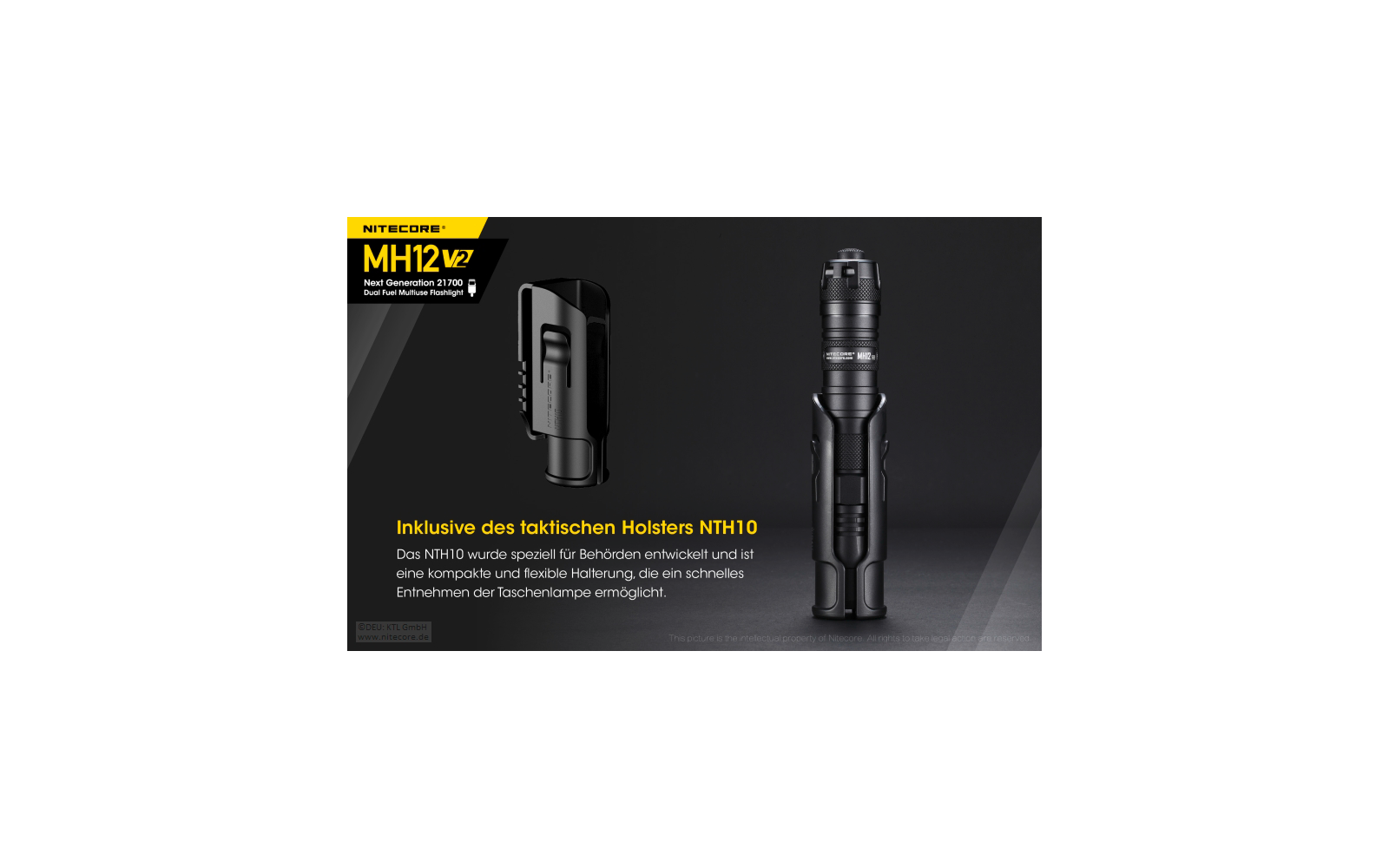 Nitecore Hybrid Taschenlampe MH12 V2.0