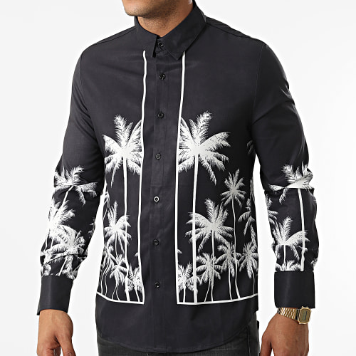 Chemise Manches Longues Noir