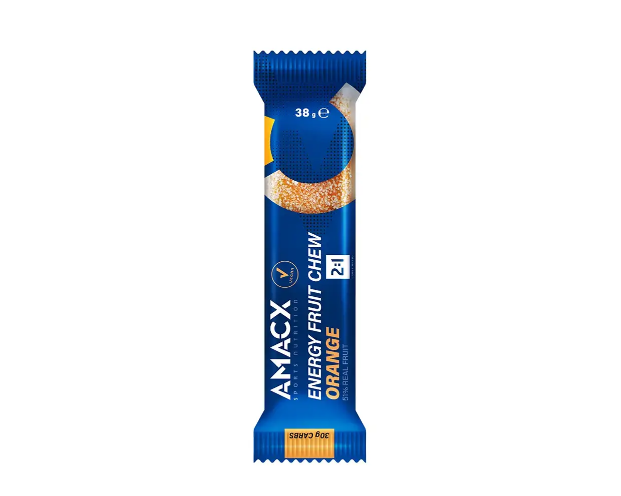Amacx Energy Fruit Chew Sinaasappel 12 stuks
