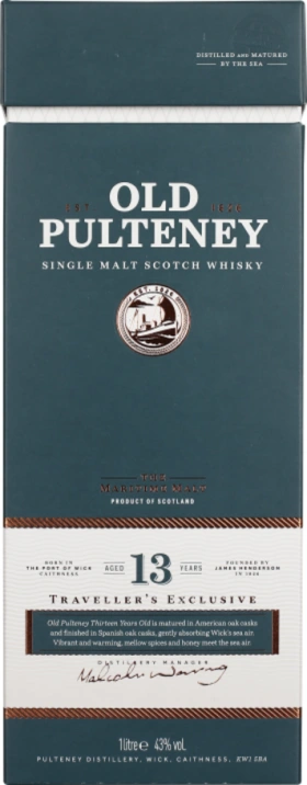 OLD PULTENEY 13 YEARS SINGLE MALT 1LTR