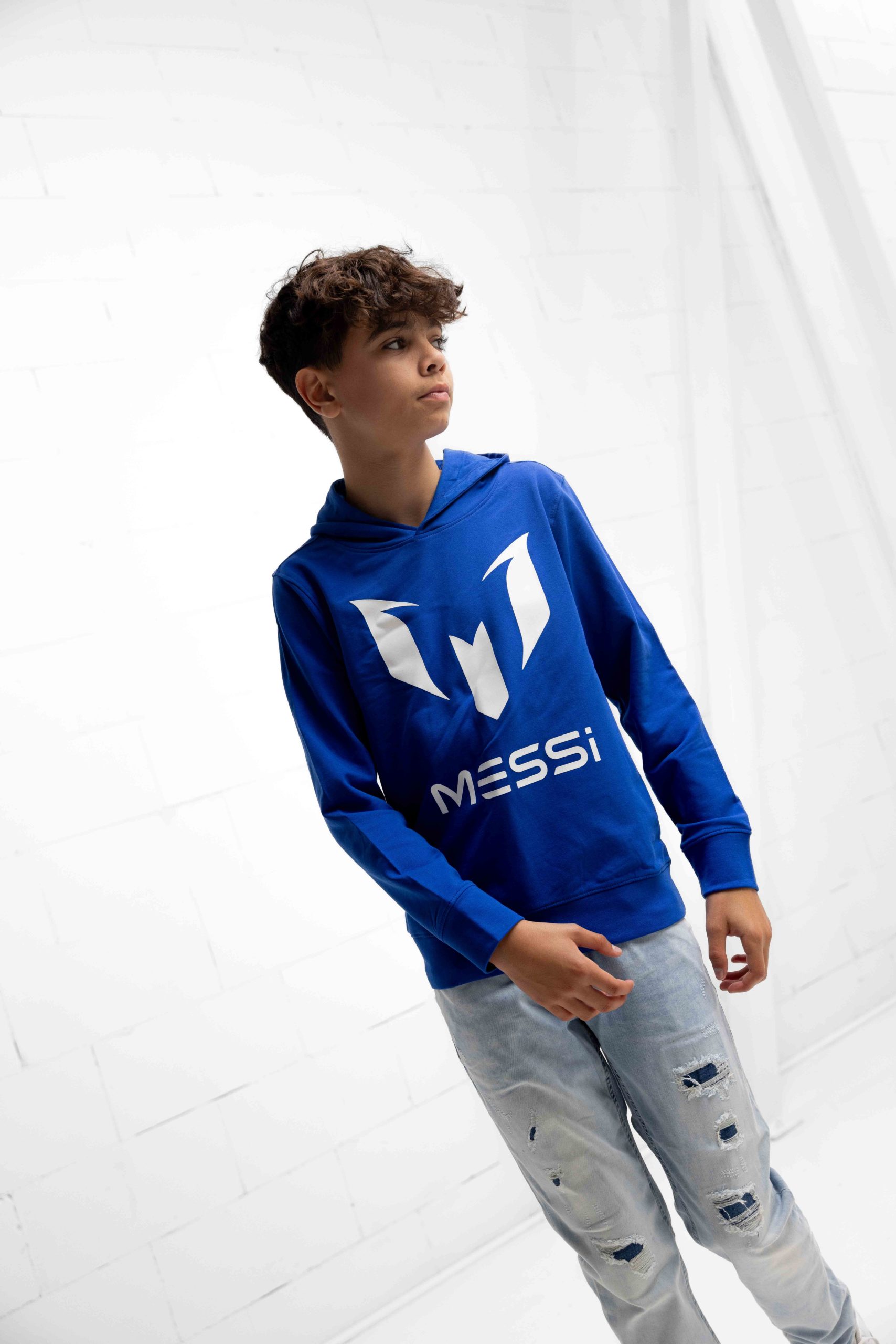 Vingino x Messi Logo Hoodie Kids Donkerblauw