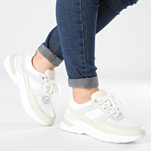 Baskets Femme Elevated Runner Mono Mix 1869 Dk Ecru White