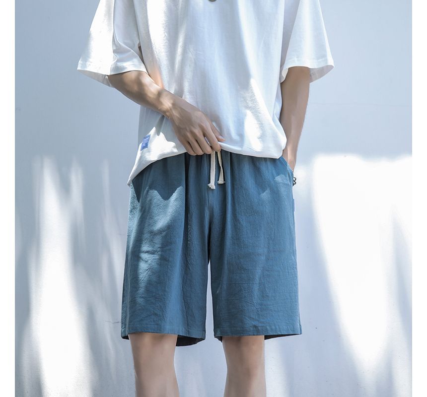 Groove Tower - Effen shorts met trekkoordtaille