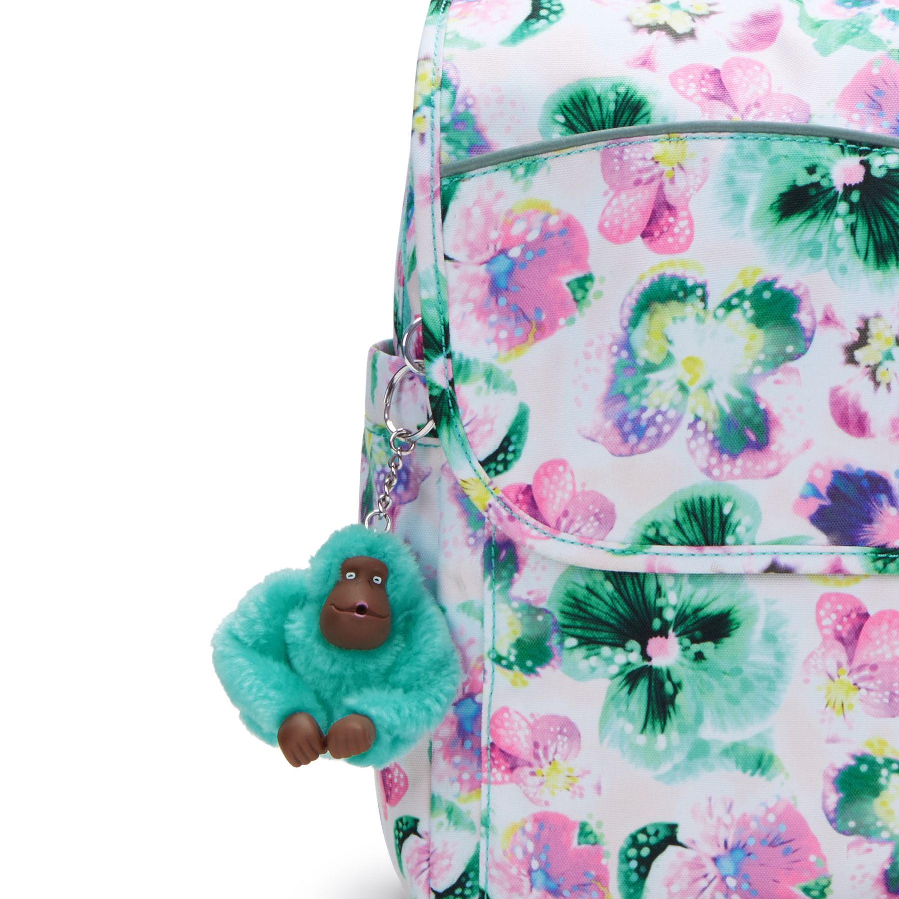 CODIE M  Cartable de taille moyenne avec bretelles rembourrées ajustables - Aqua Blossom